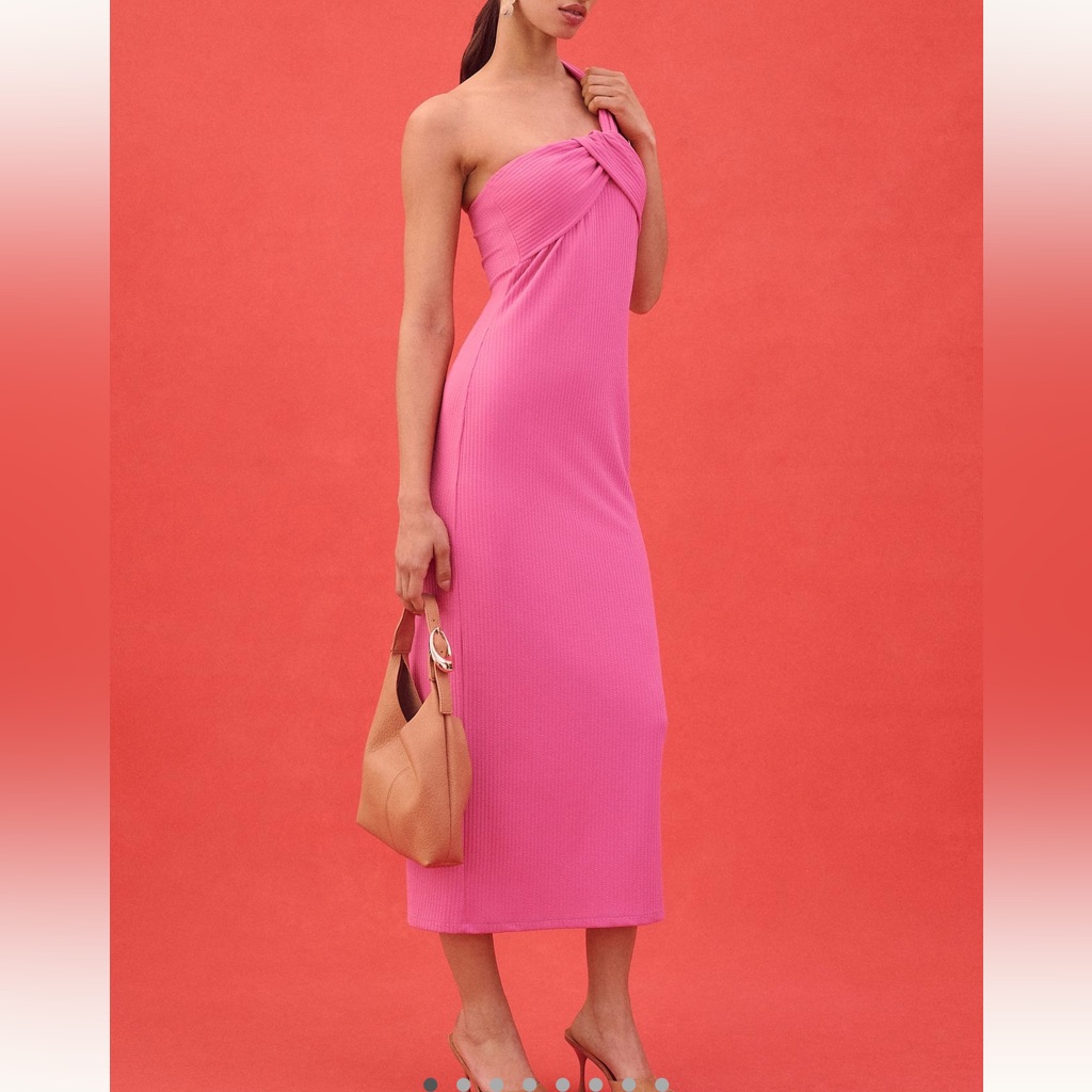 Anthropologie Porridge Antonia Twist-Front Ribbed Maxi Dress - Nwt